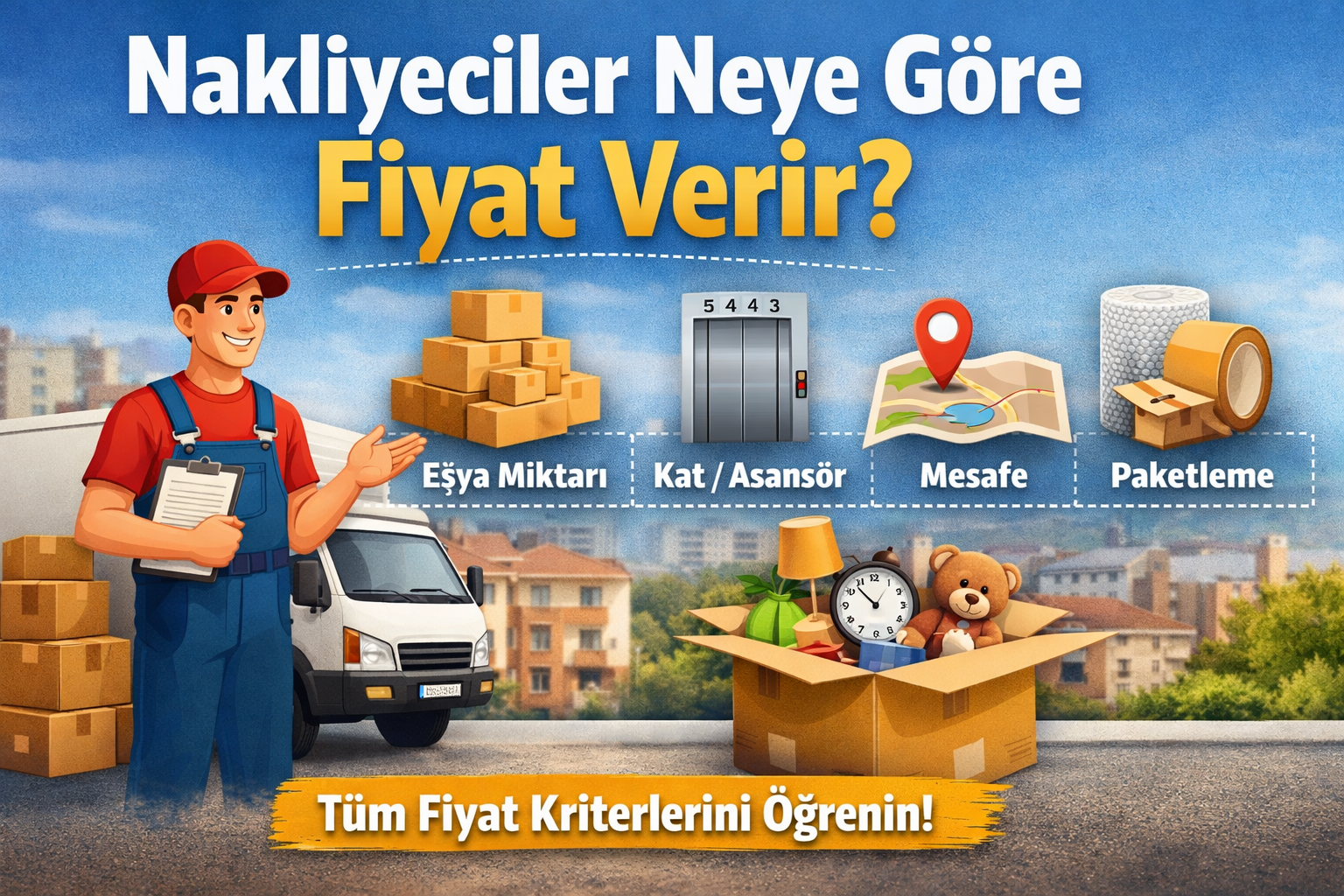 Nakliyeciler Neye Göre Fiyat Verir? 20+ Kriter | Taşınma Notları